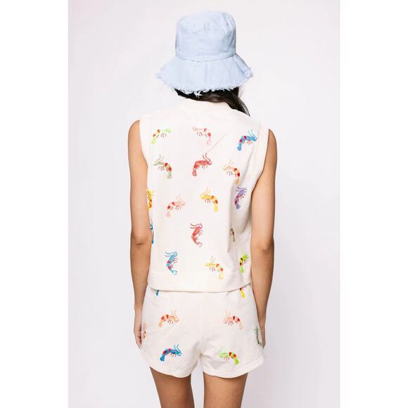 Queen of Sparkles Shrimp Short Ivory - Picture 5 of 11